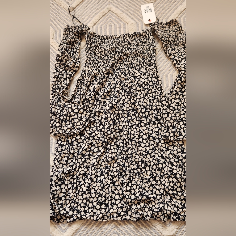 Billabong XS black babydoll sundress